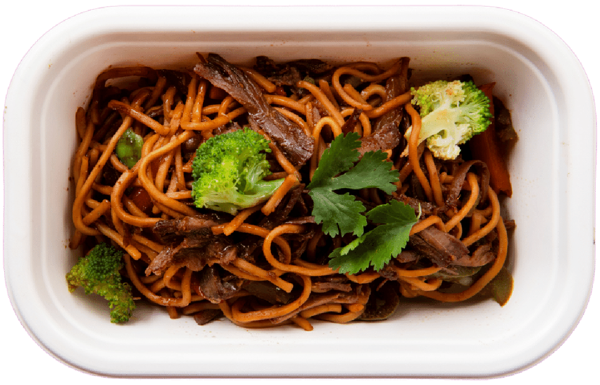 Spiermassa- Beef teriyaki noodles