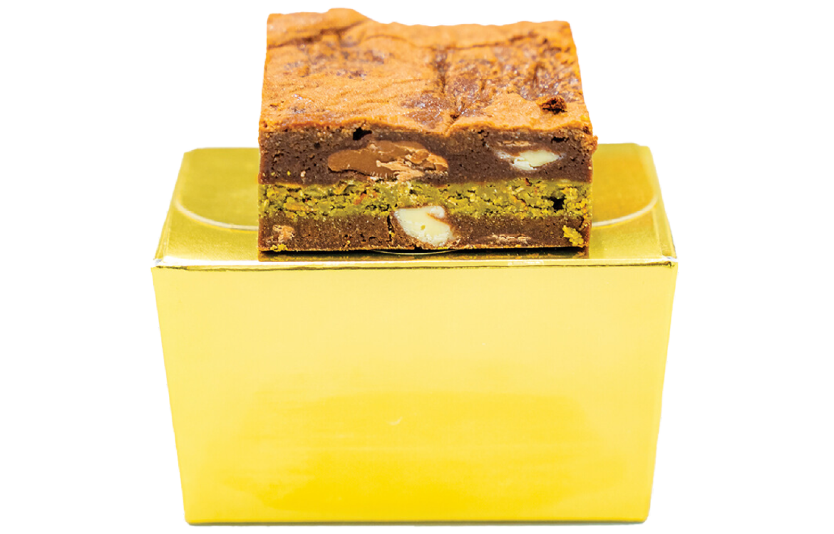 High Protein Pistache Dubai Brownie